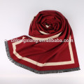 2015 New Custome Design Sangle en cachemire en couleur solide et bon marché à 100% coton Pashmina Shawl Scarf